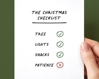 Patience Not Included Christmas Card