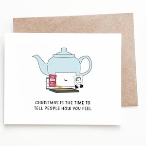 Carte de Noël The Office, carte de vœux de Jim et Pam pour lui ou elle