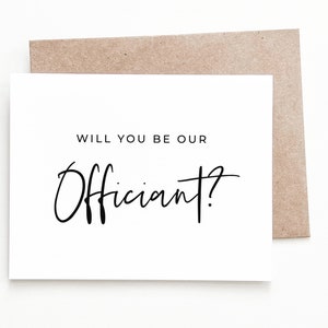 Carte de mariage pour célébrant, carte de proposition pour célébrant