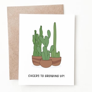 Carte d'anniversaire plante drôle, cadeau d'anniversaire plante maman pour lui ou elle