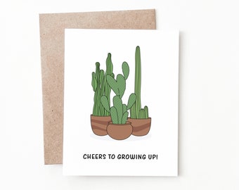 Funny Plant Birthday Card, Plant Mom Birthday Gift for Him or Her