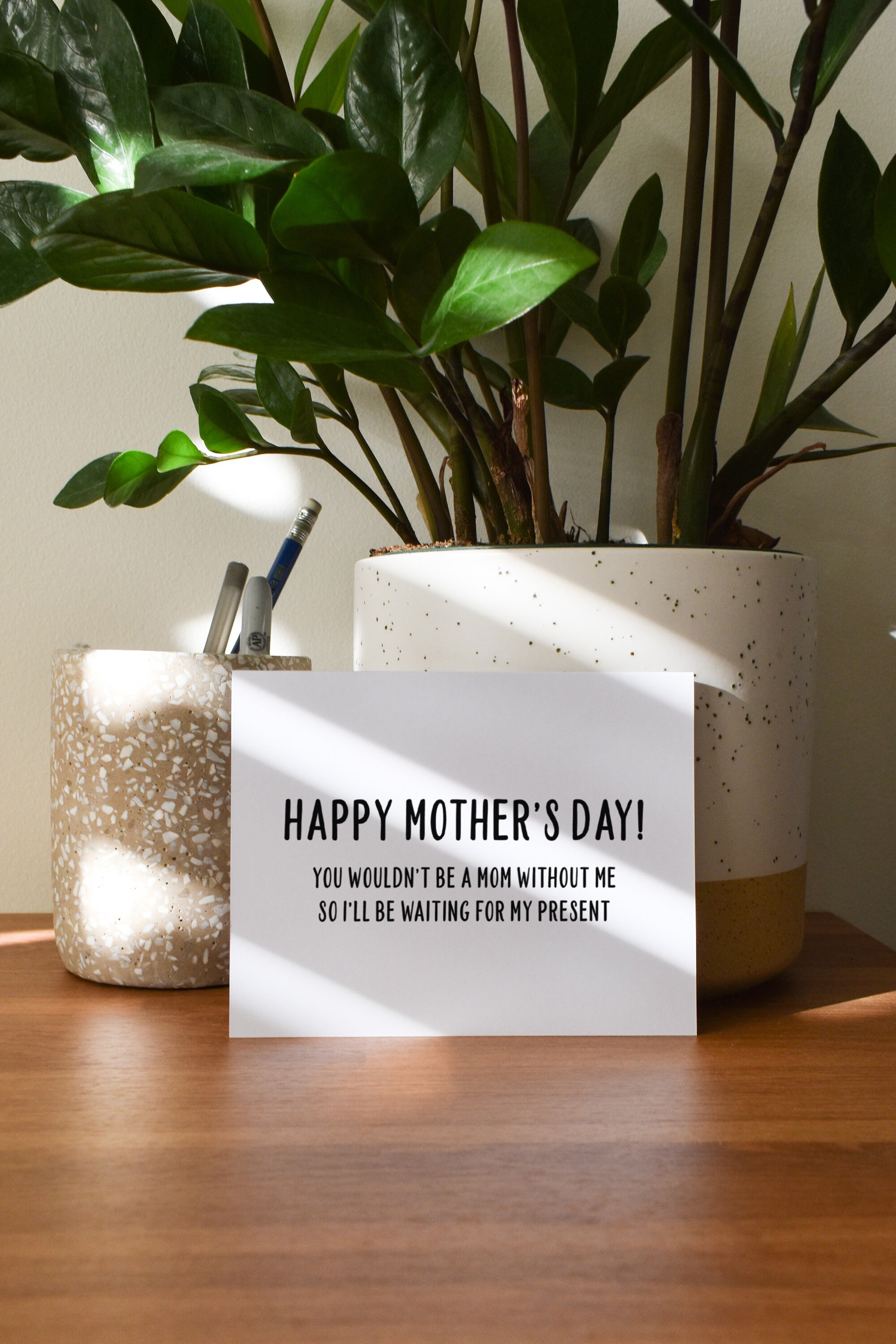 Funny Mothers Day Card, Funny Card For Mom, Funny Card From Son, Funny Card From Daughter, 5x7 Folded Card