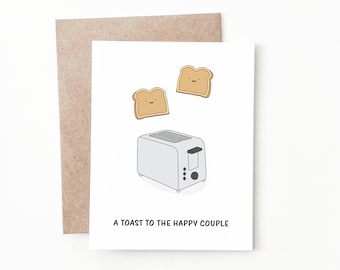 Funny Wedding Card, Wedding Gift for Bride and Groom