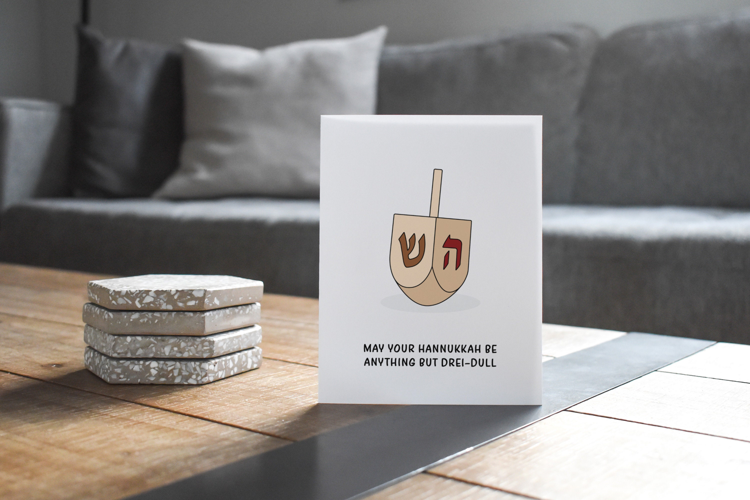 Funny Hanukkah Card Dreidel Hanukkah Gift Card Etsy