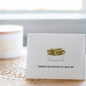 Funny Poutine Anniversary Card, Fries and Gravy Anniversary Gift image 6