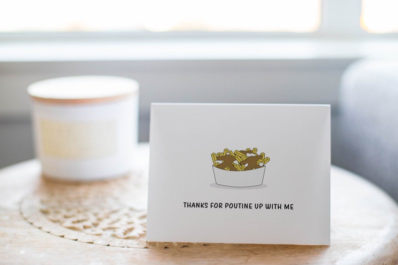 Funny Poutine Anniversary Card, Fries and Gravy Anniversary Gift image 6