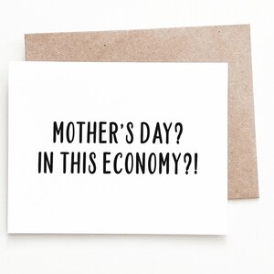 Carte de fête des mères économique amusante, cadeau de fête des mères de la part d'un fils ou d'une fille