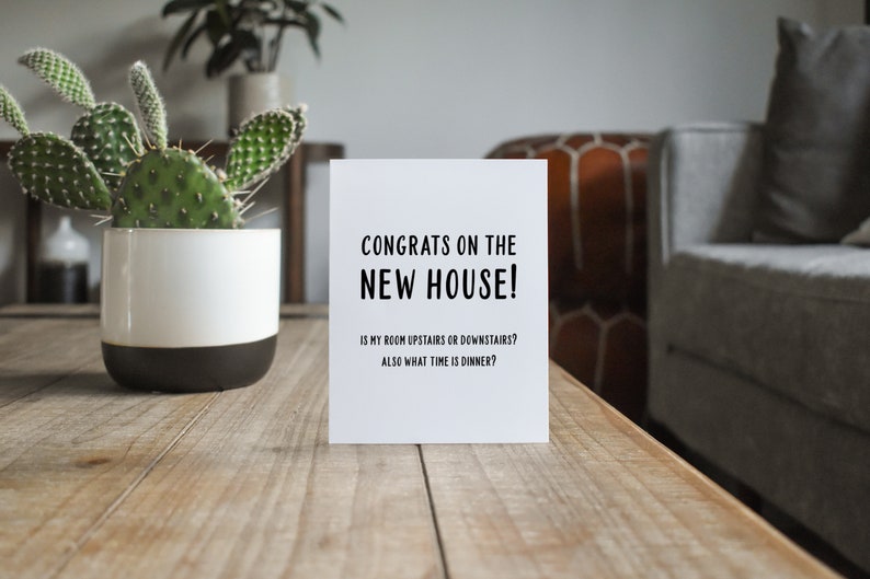 Funny Housewarming Card New Home Housewarming Gift Etsy