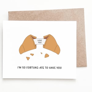 Carte d'anniversaire drôle, cadeau d'anniversaire de biscuit de fortune