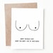 Funny Mothers Day Card, Boob Card for Mom 