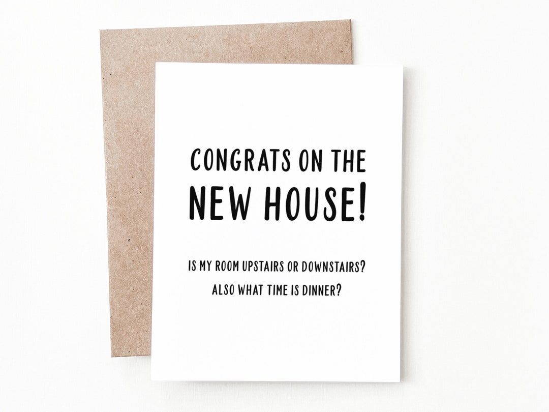Funny Housewarming Card New Home Housewarming Gift Etsy Canada