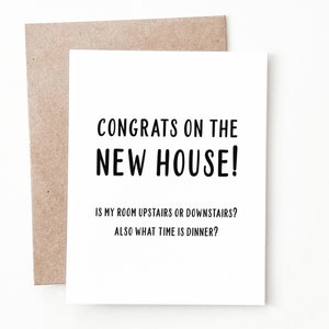 Carte de pendaison de crémaillère drôle, cadeau de pendaison de crémaillère pour une nouvelle maison