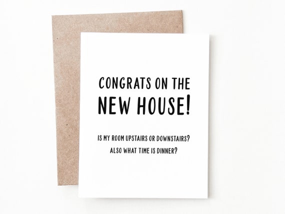 Funny Housewarming Card New Home Housewarming Gift - Etsy Funny Housewarming Card New Home Housewarming Gift - Etsy