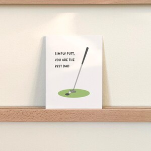 Simply Putt Golfing Father's Day Card image 2