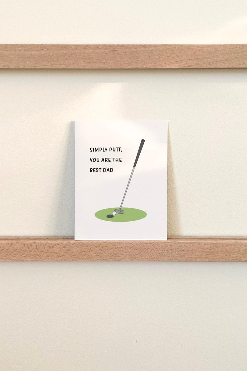 Simply Putt Golfing Father's Day Card image 2
