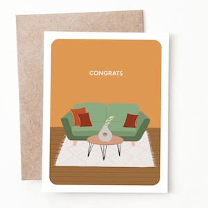 Carte de félicitations de pendaison de crémaillère, cadeau de pendaison de crémaillère pour une nouvelle maison