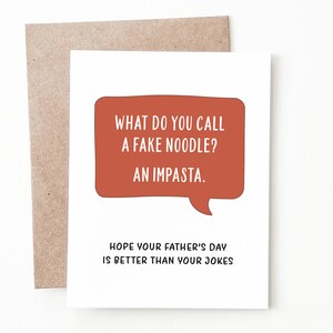 Carte de fête des pères drôle, cadeau de blague de papa pour papa