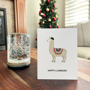 Funny Hanukkah Card, Llama Hanukkah Gift Card image 6