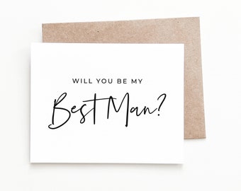 Wedding Card for Best Man, Best Man Proposal Card