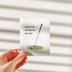 Simply Putt Golfing Father's Day Card image 10