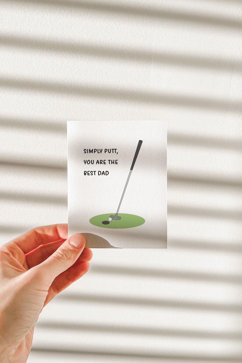 Simply Putt Golfing Father's Day Card image 10
