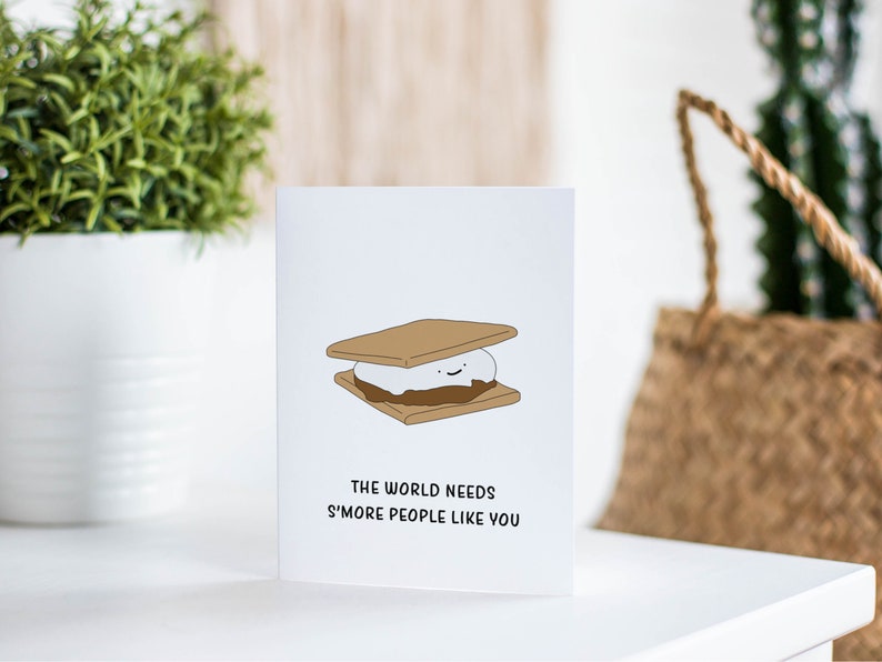 Funny Smores Thank You Card, Thank You Gift for Him or Her image 3