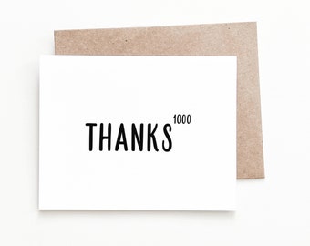 Funny Thank You Card, Thank You Gift Greeting Card for Him or Her