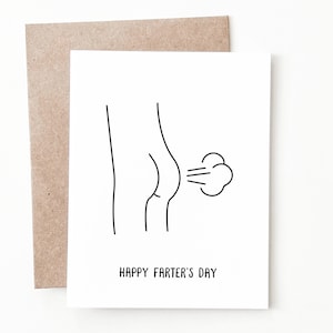Carte drôle de fête des pères, cadeau de fête des pères pour papa