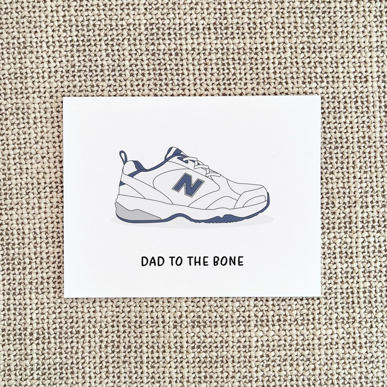 Funny Father's Day Card For Dad, Old Man Shoes Gift For Dad image 4