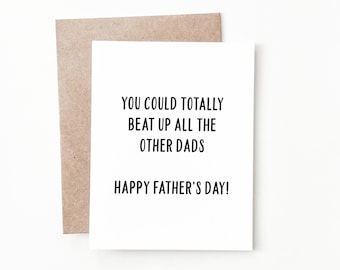 Funny Fathers Day Card, Fathers Day Gift For Dad