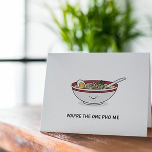 Funny Pho Anniversary Card, Pho Bowl Anniversary Gift image 5