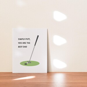 Simply Putt Golfing Father's Day Card image 5