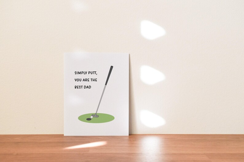 Simply Putt Golfing Father's Day Card image 5