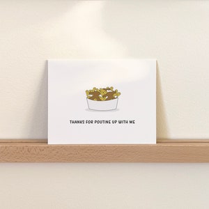 Funny Poutine Anniversary Card, Fries and Gravy Anniversary Gift image 2