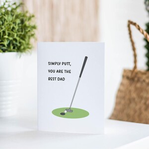Simply Putt Golfing Father's Day Card image 3