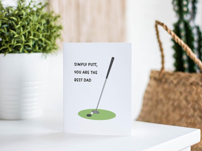 Simply Putt Golfing Father's Day Card image 3