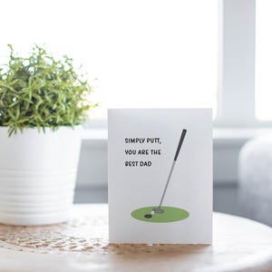 Simply Putt Golfing Father's Day Card image 9