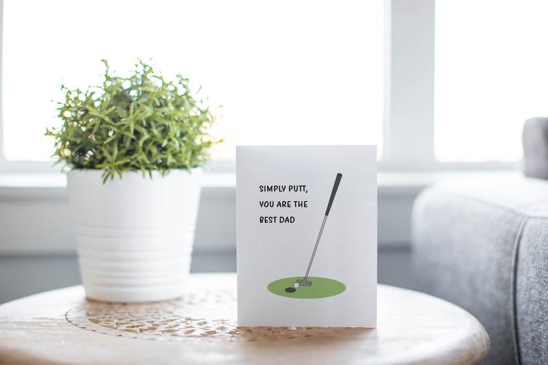 Simply Putt Golfing Father's Day Card image 9