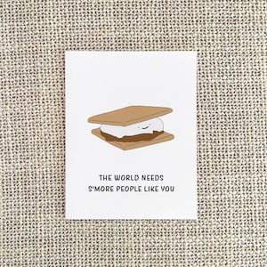 Funny Smores Thank You Card, Thank You Gift for Him or Her image 4