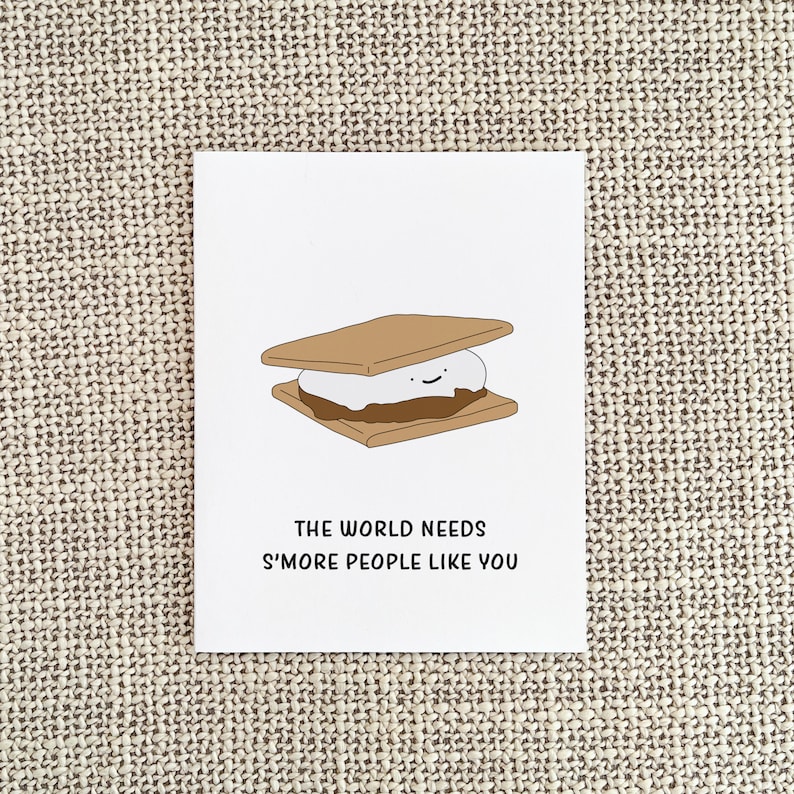 Funny Smores Thank You Card, Thank You Gift for Him or Her image 4