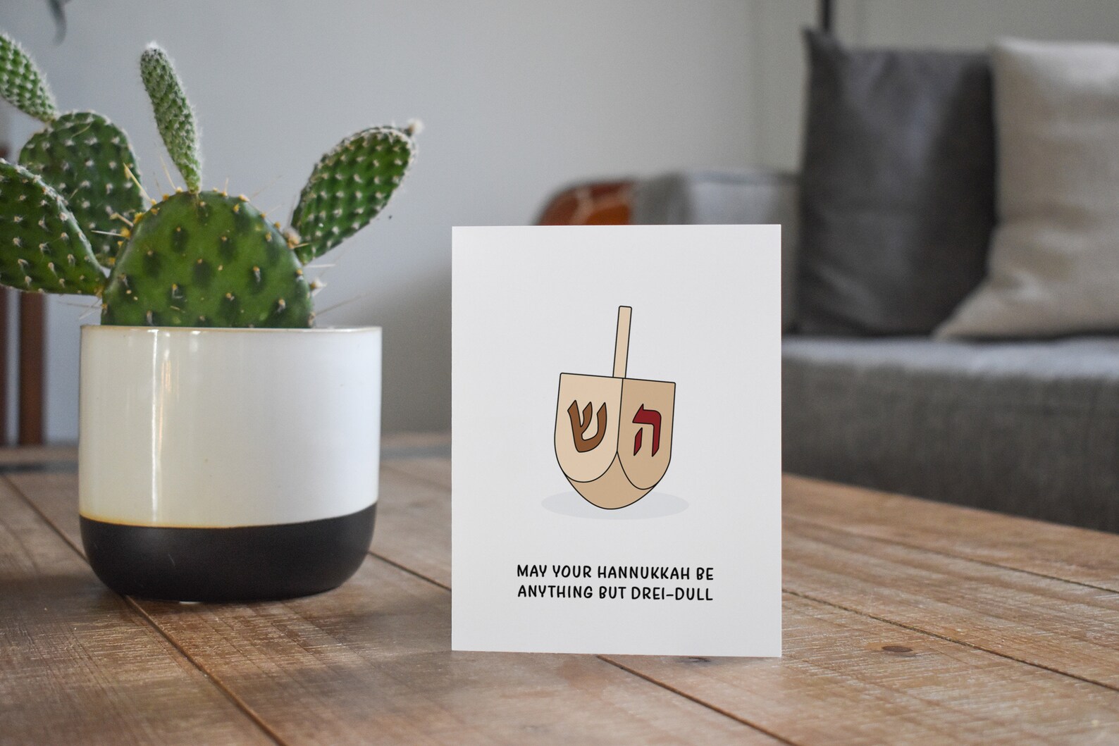 Funny Hanukkah Card Dreidel Hanukkah Gift Card Etsy