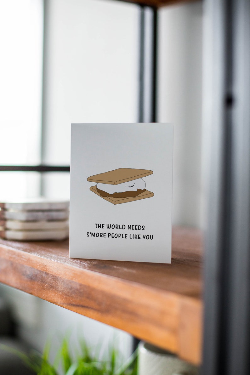 Funny Smores Thank You Card, Thank You Gift for Him or Her image 6