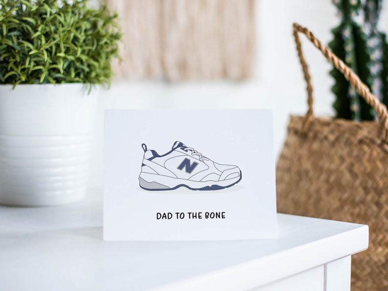 Funny Father's Day Card For Dad, Old Man Shoes Gift For Dad image 3