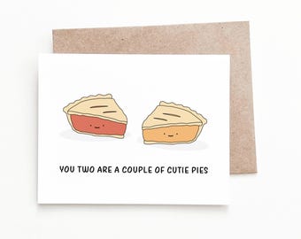 A Couple of Cutie Pies Wedding Card
