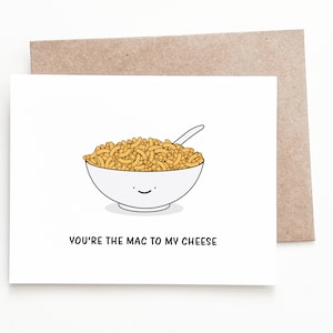Carte d'anniversaire drôle de macaroni au fromage, cadeau de pâtes d'anniversaire