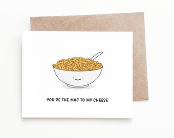 Funny Mac and Cheese Anniversary Card, Anniversary Pasta Gift