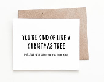Lustige Weihnachtskarte, Urlaub Weihnachtsgeschenk für Sie oder Ihn