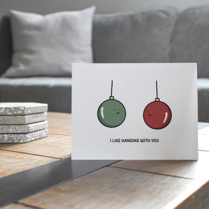 Funny Christmas Card, Christmas Ornament Pun Holiday Card image 7