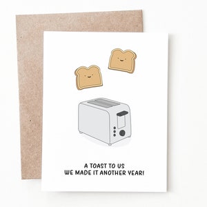 Carte d'anniversaire de toast drôle, cadeau d'anniversaire de santé