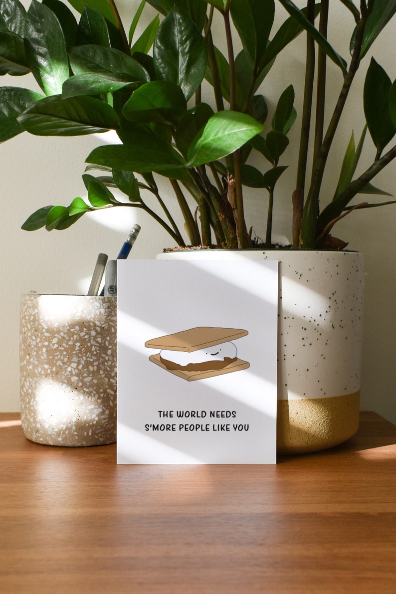 Funny Smores Thank You Card, Thank You Gift for Him or Her image 8